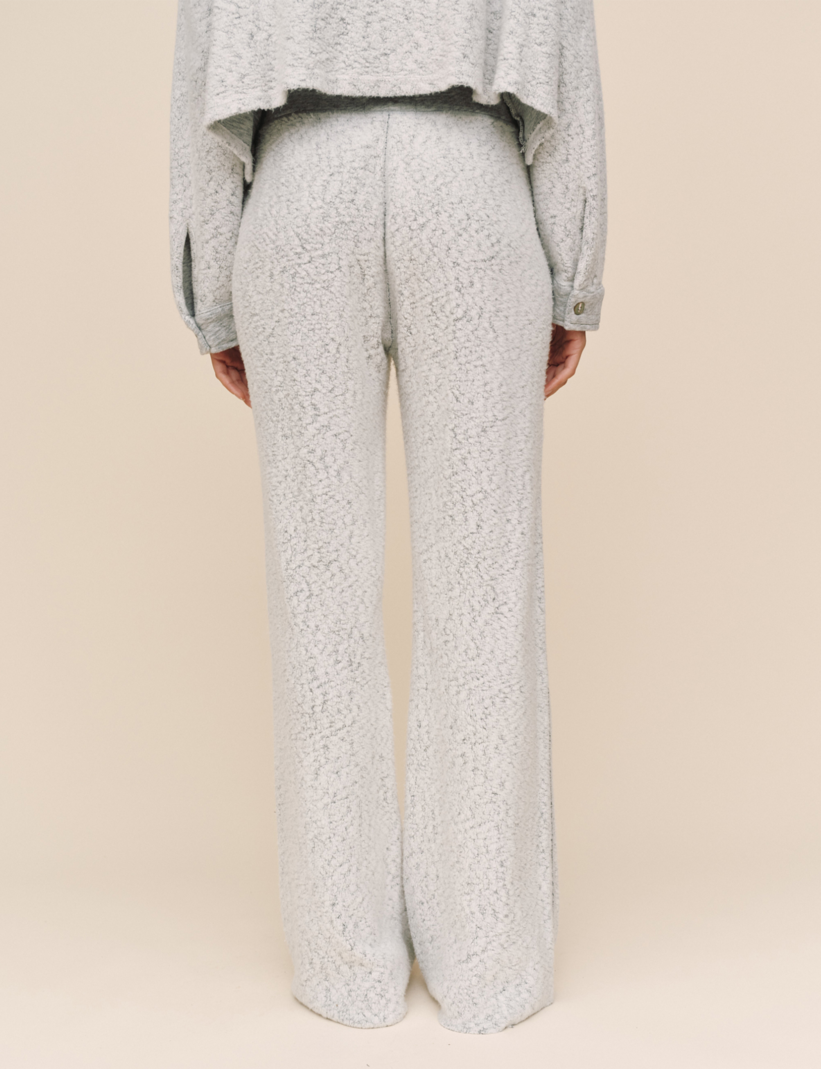 Contrast Wide Leg Pant, Winter Storm