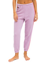 5 Stripe Women's Sweatpants, Mauve/Pink Green