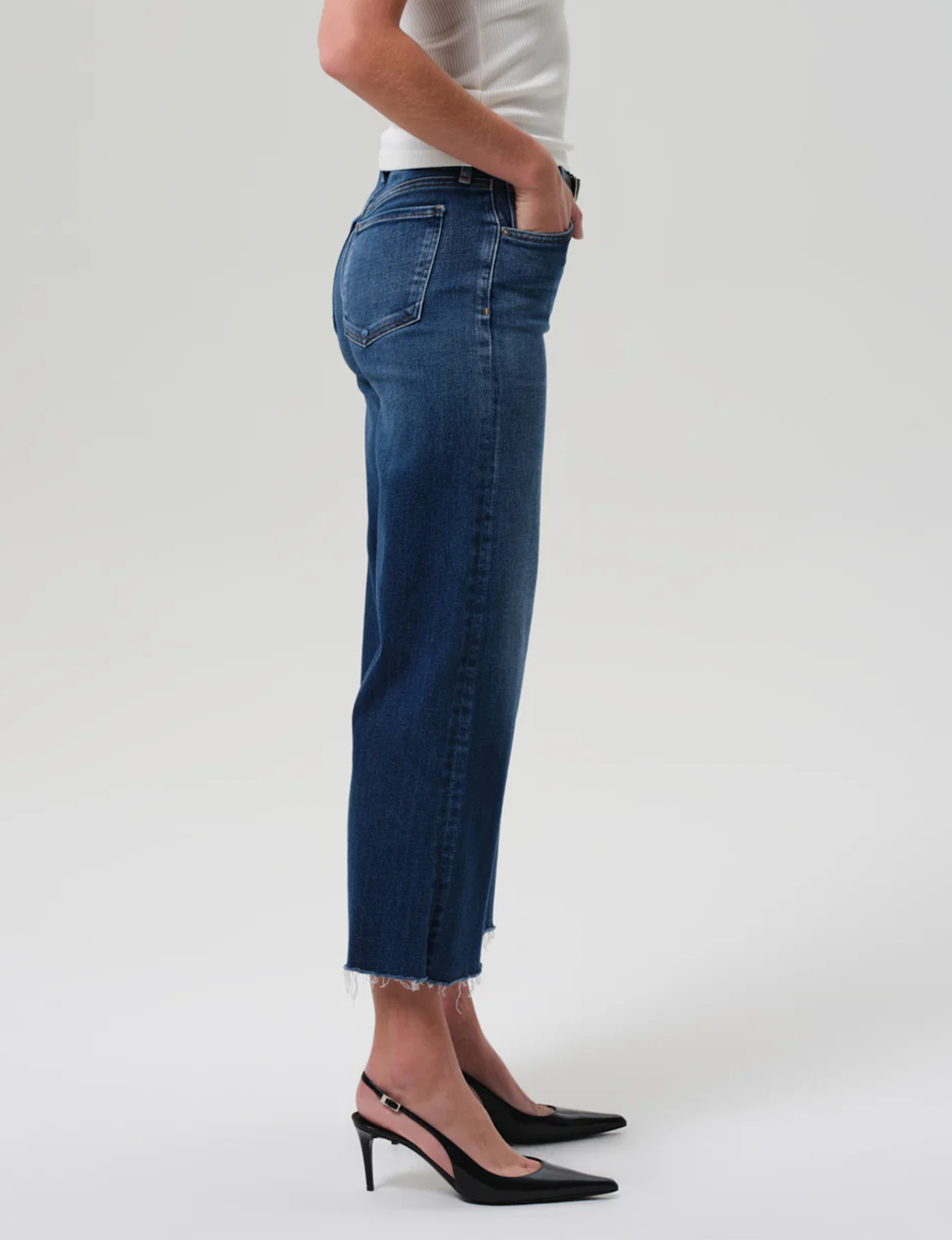 Lyra Cropped Wide Leg, Augusta