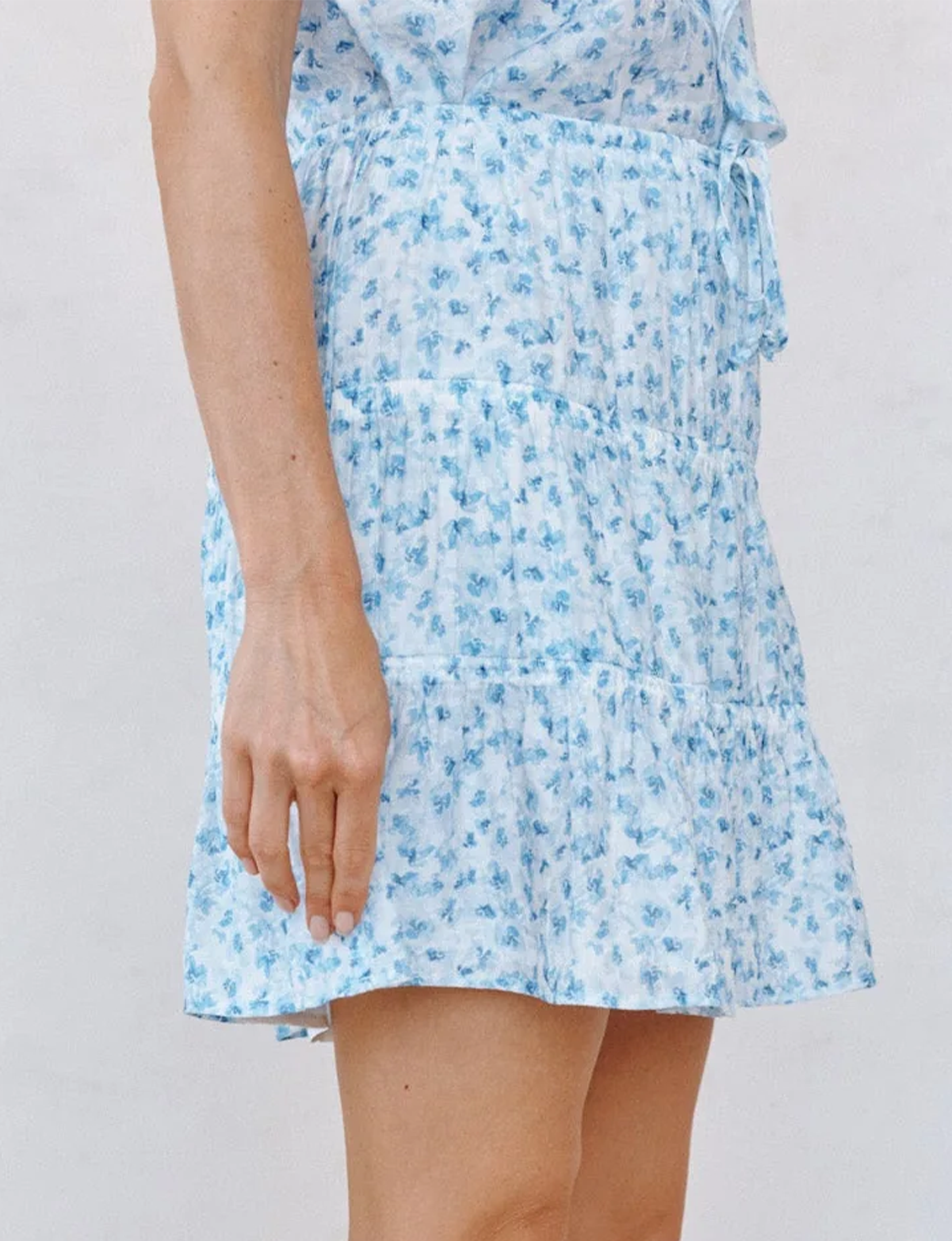 Cooper Skirt, Blue Ditsy Floral