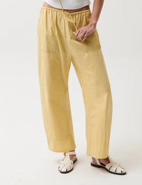 Theo Poplin Pant, Light Tumeric