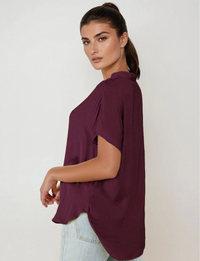 Fallon Blouse, Wine