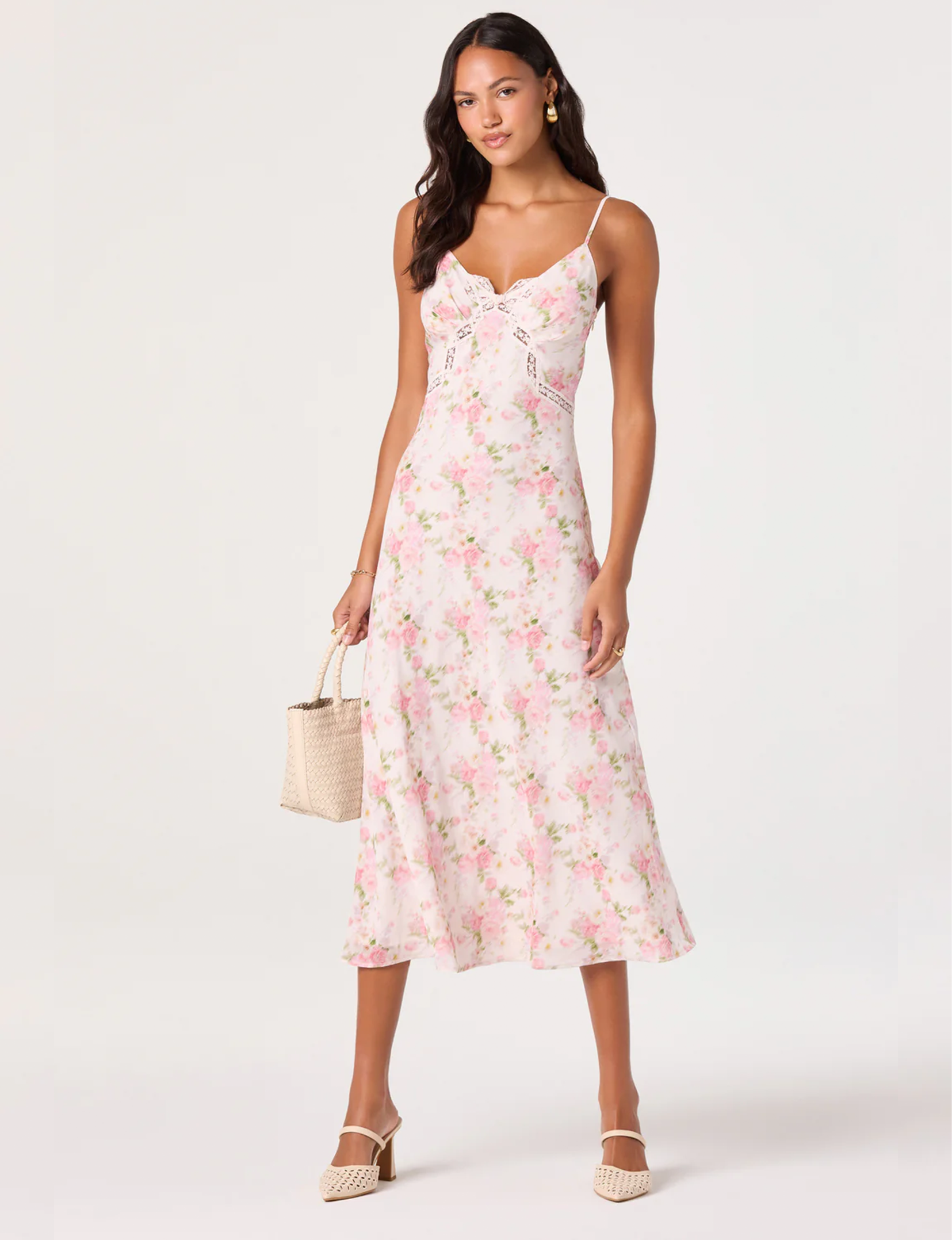 Liran Dress, Pink Floral