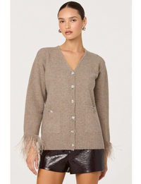 Grle Cardigan, Taupe