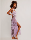 Love You Most Printed Maxi, Lavender/Combo