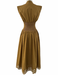 Noelle Dress, Warm Oak