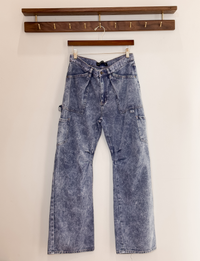 Lioness Miami Vice Cargo Pant, Acid Wash