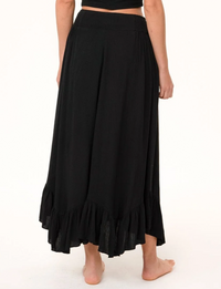 Bohemian Ruffle Skirt, Black