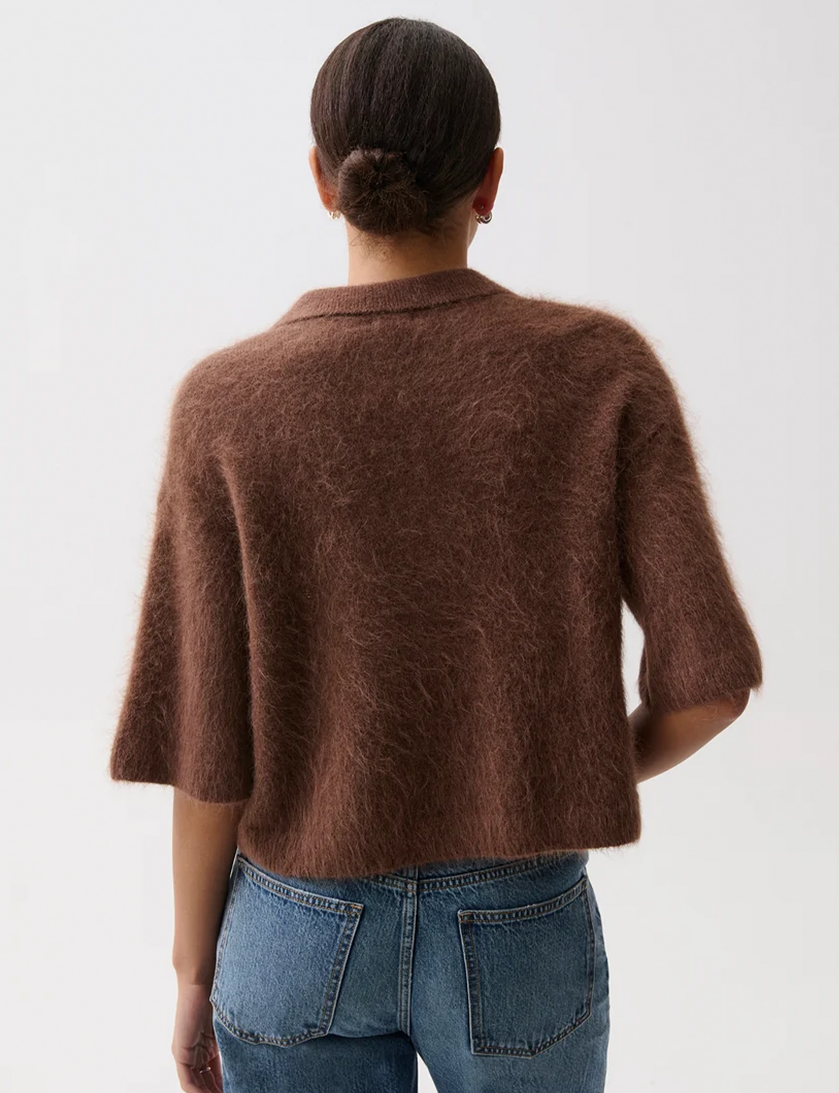 Nadya Alpaca Polo Sweater, Roche