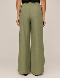 Beaded Beach Pant, Olive Leaf