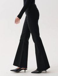 Kinsley Mid-Rise Ultra Flare, Black Ink