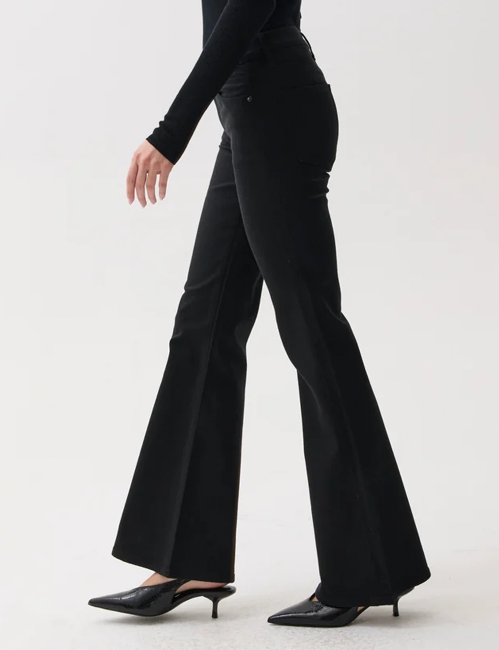 Kinsley Mid-Rise Ultra Flare, Black Ink