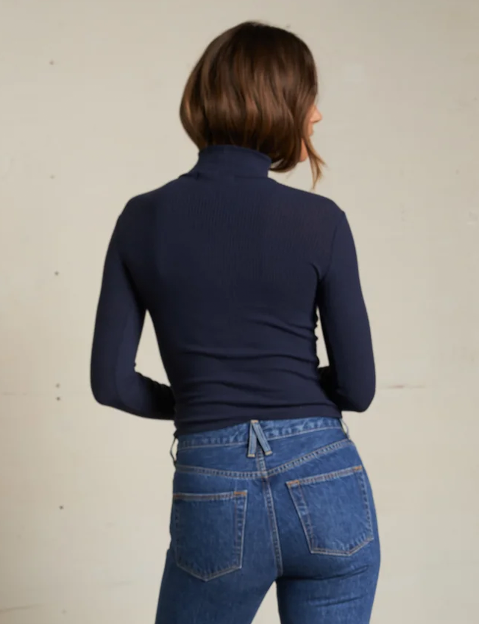 Noelle Turtleneck Sweater, Navy