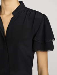 Silk Arcadia Top, Black