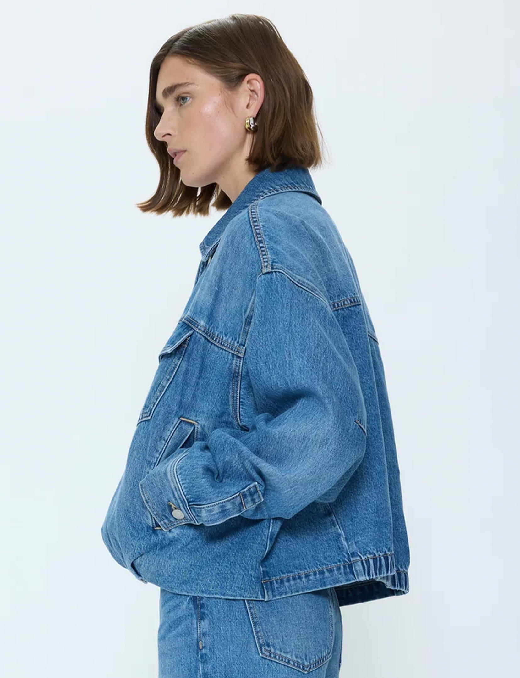 Bibi Blouson Trucker Jacket, Heartfelt