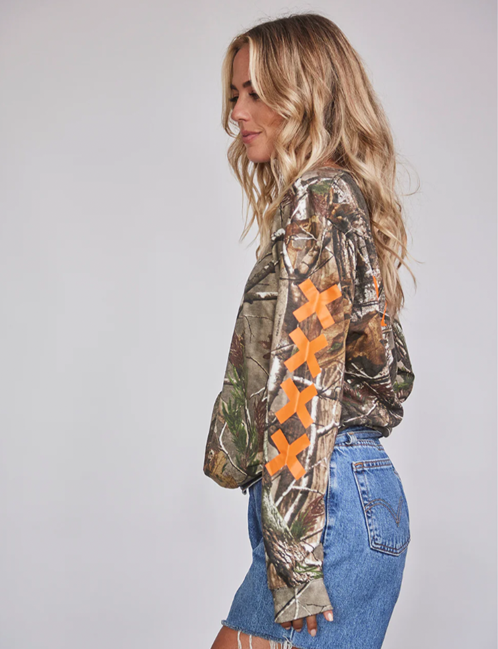 Realtree L/S Tee, Orange