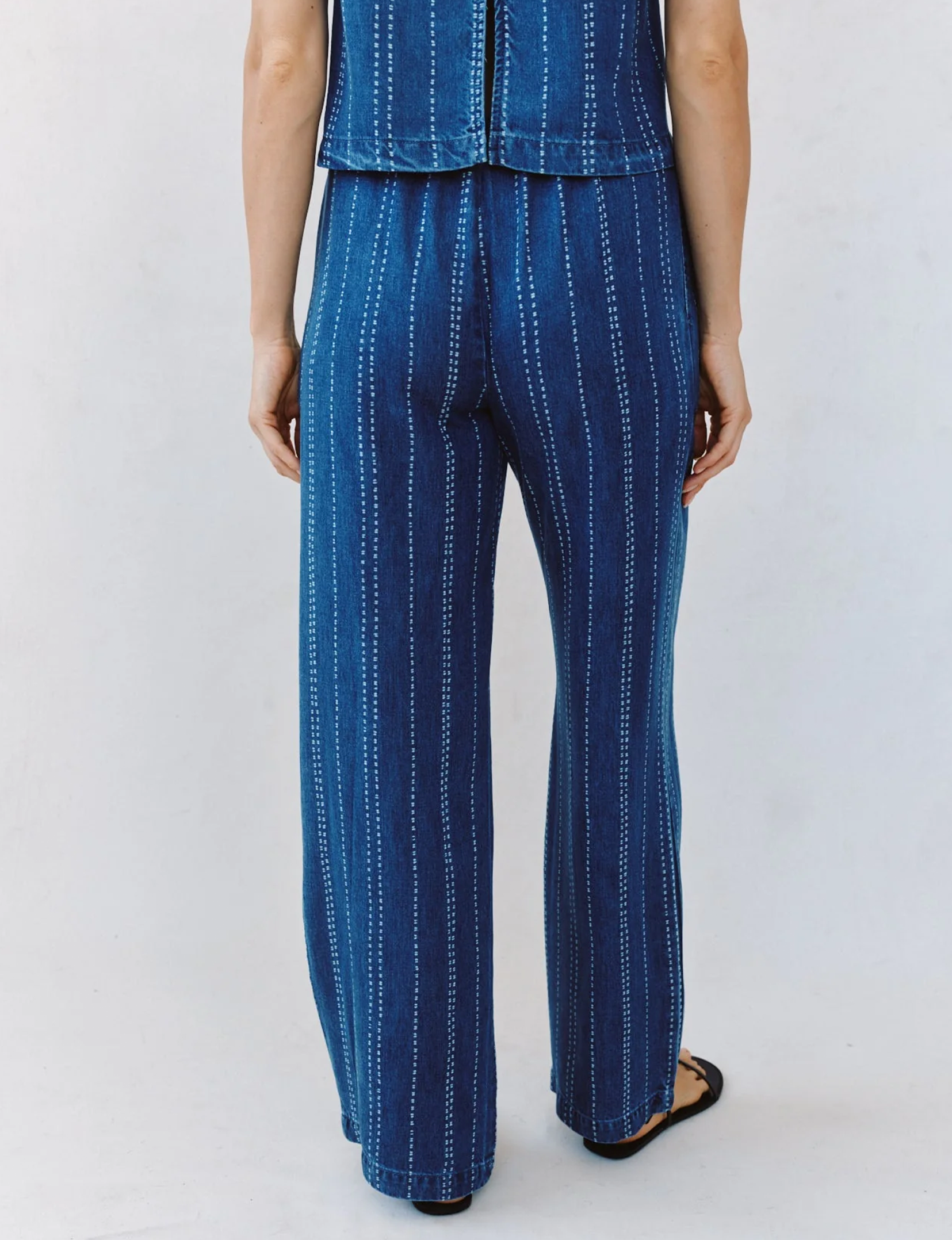 Angelica Pant, Indigo Stripe