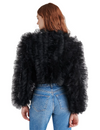 Odile Ruffle Jacket, Black