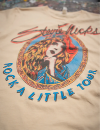Stevie Nicks Rock a Little Tour Cropped Tee, Sun Bleached