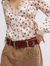 WTF Double Cross Belt, Crimson