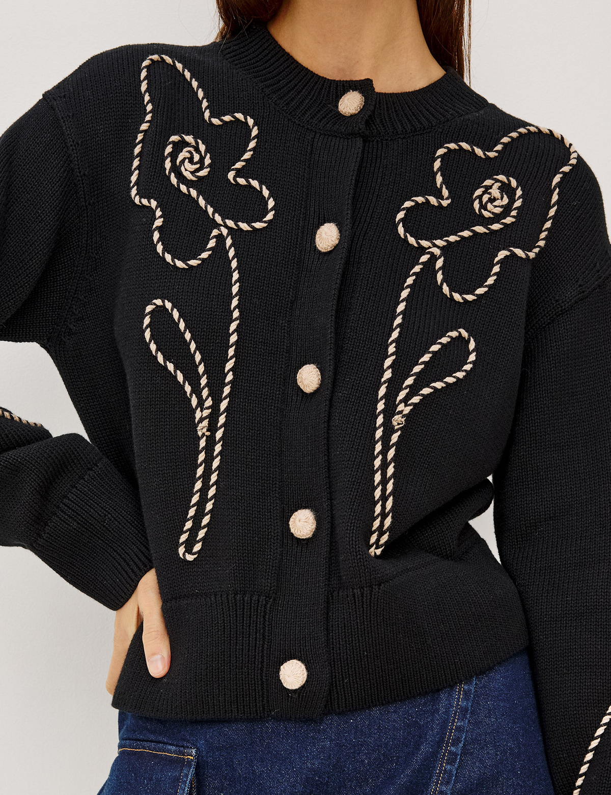 Sybil Cardigan, Western Floral