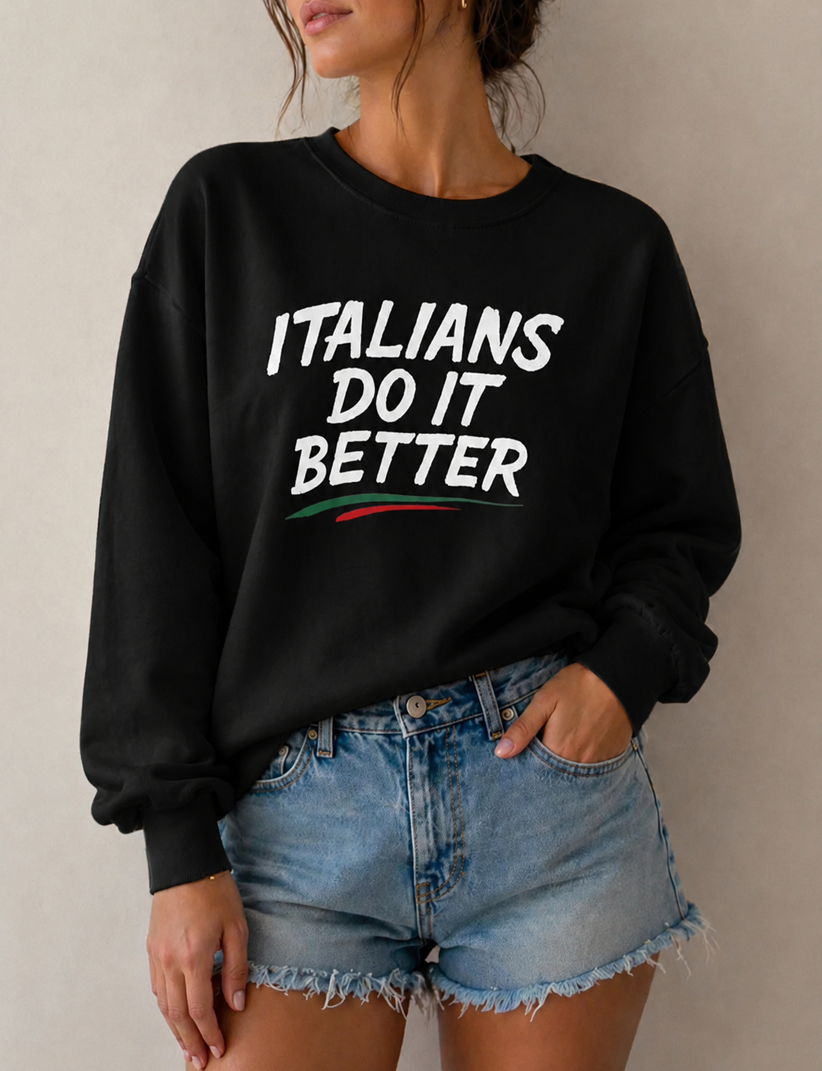 'Italians Do It Better' Jumper, Black