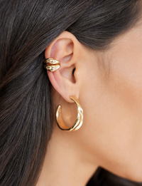 Liquid Luxe Hoops, Gold