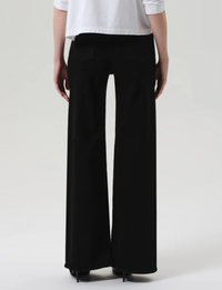 Lyra Long Wide Leg, Plush Black