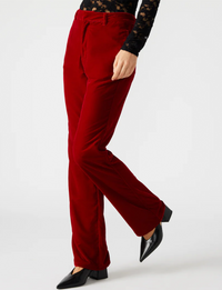 Mercer Velvet Pant, Red Velvet