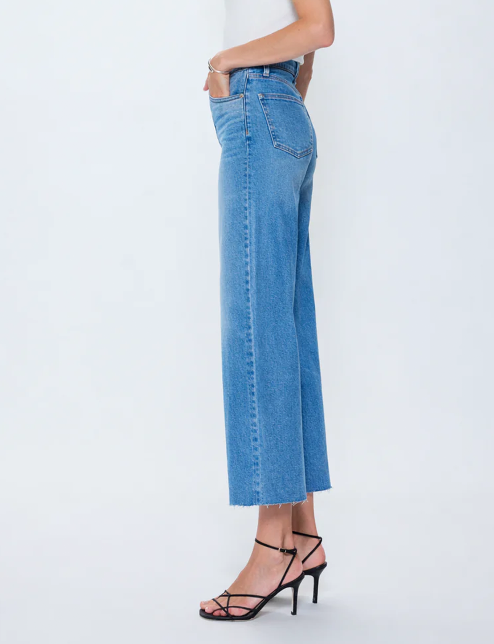 Lana Crop Wide Leg Denim, Wild Heart