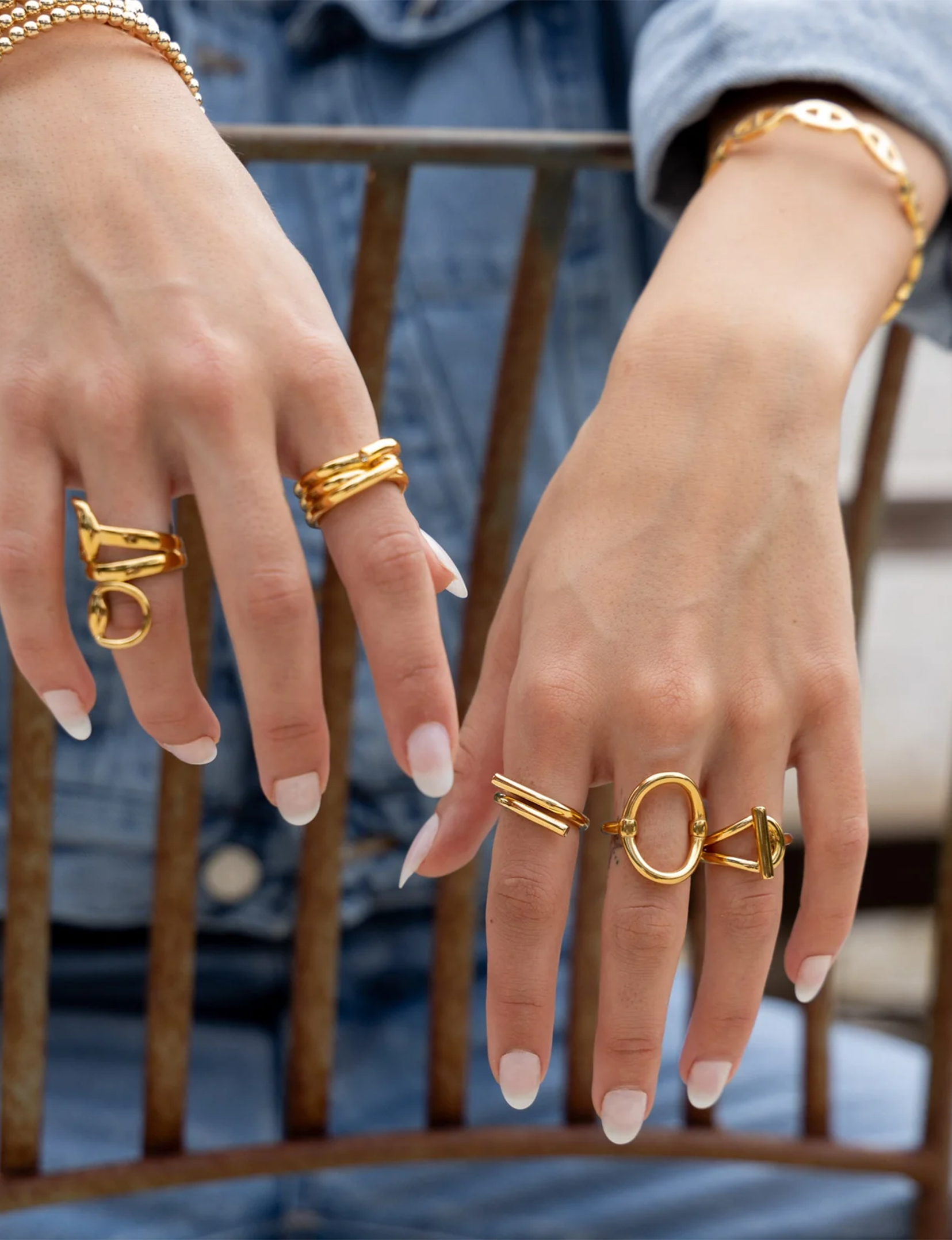 Cameron Statement Ring, Gold