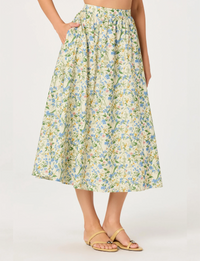 Wylda Skirt, Blue/Green/Multi Floral