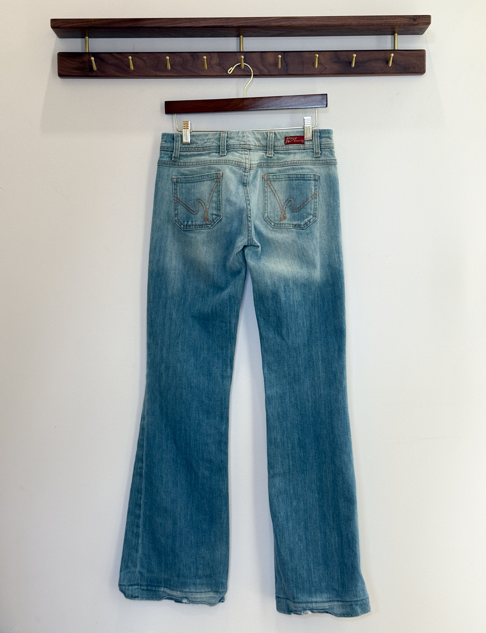Citizens Of Humanity Low Rise Bell Bottom Jeans, Light Wash