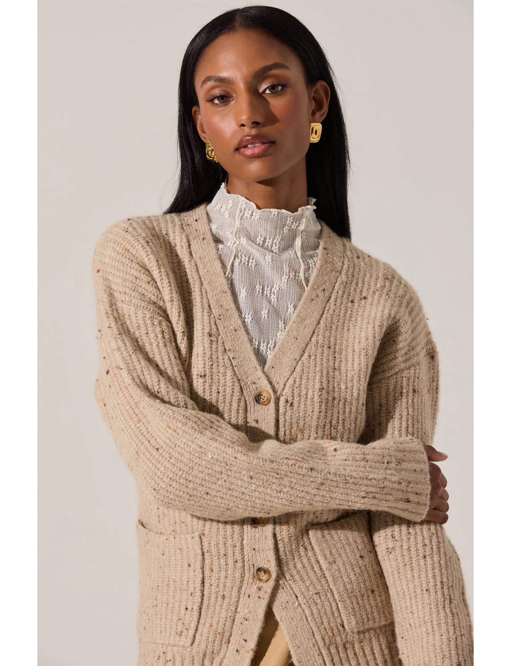 Saffi Sweater, Oatmeal/Multi