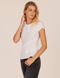 Slim Fit Crew Neck Tee, White