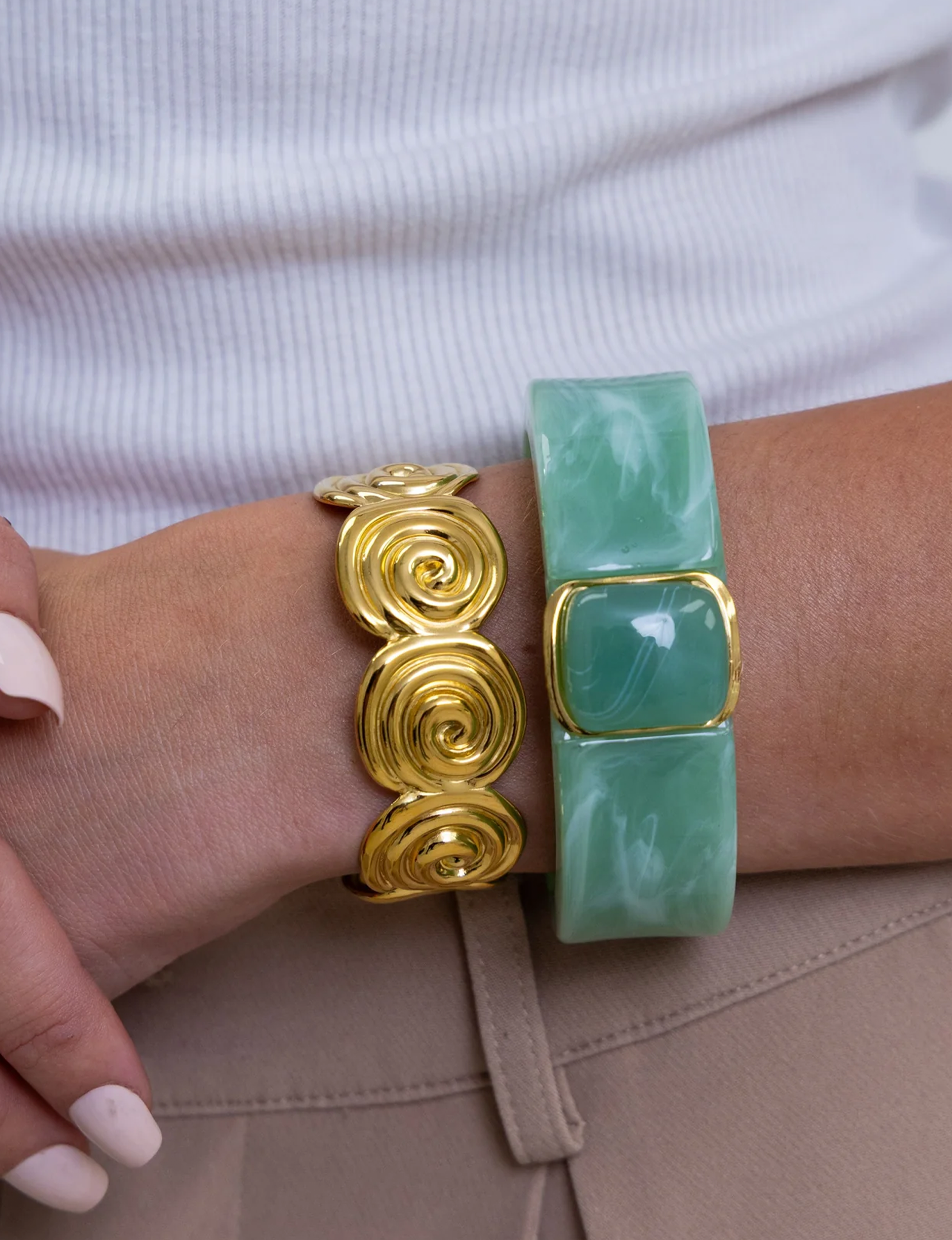 Bangle Bracelet, Seafoam