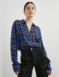 Hunter Plaid Flannel, Sapphire/Indigo