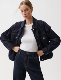 Bibi Blouson Trucker Jacket, Nightfall