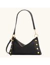 Kyle Small Handbag, Black/Brushed Gold