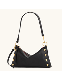 Kyle Small Handbag, Black/Brushed Gold