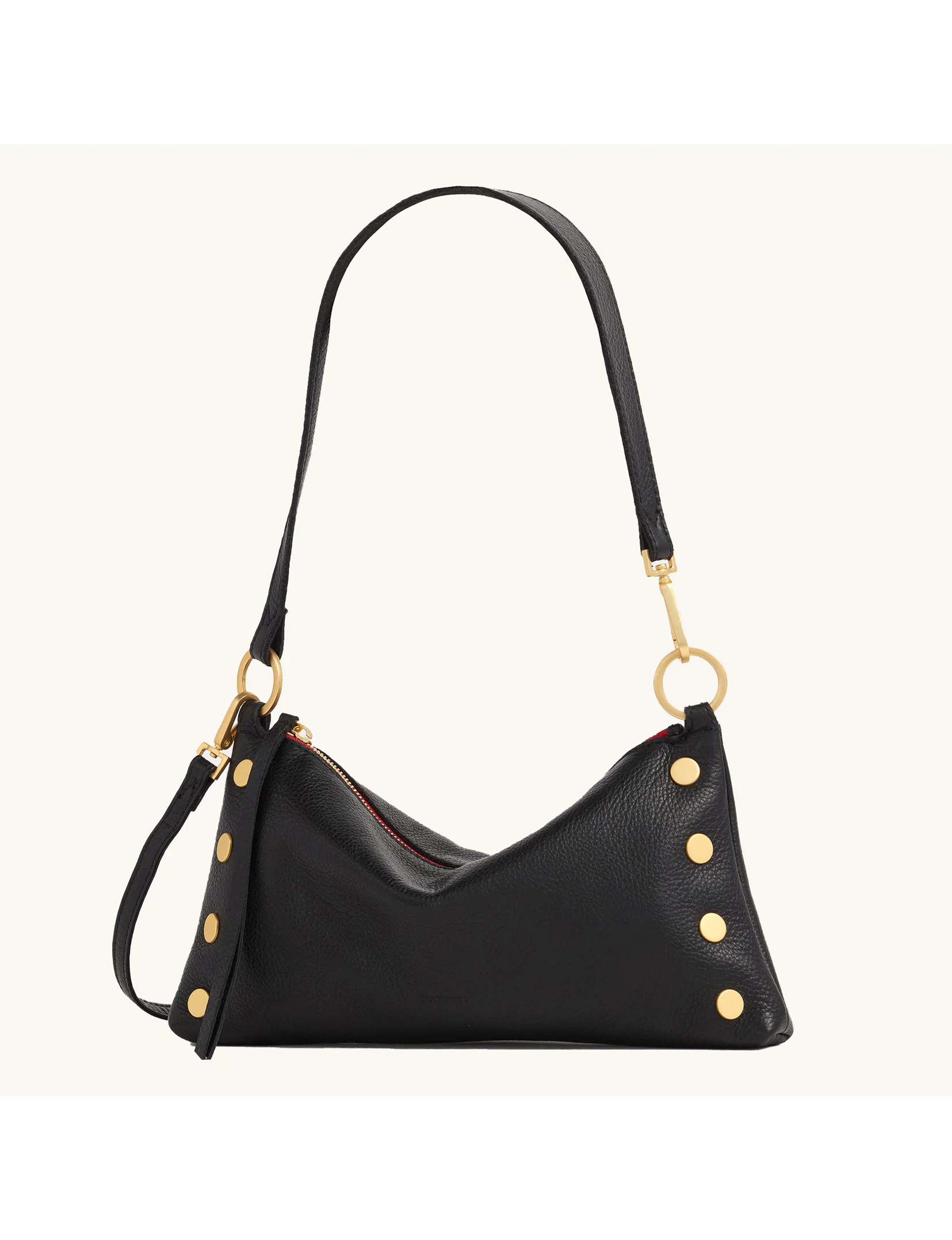 Kyle Small Handbag, Black/Brushed Gold