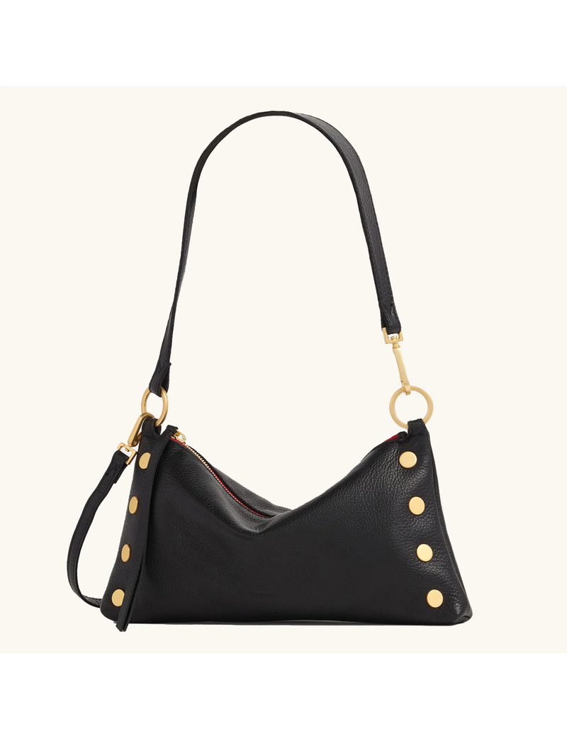 Kyle Small Handbag, Black/Brushed Gold