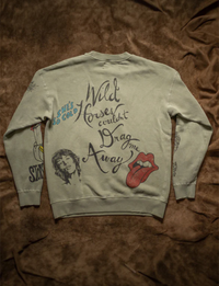Rolling Stones Sketch Crew Fleece, Fatigue