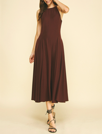 Anatasia Dress, Red/Brown