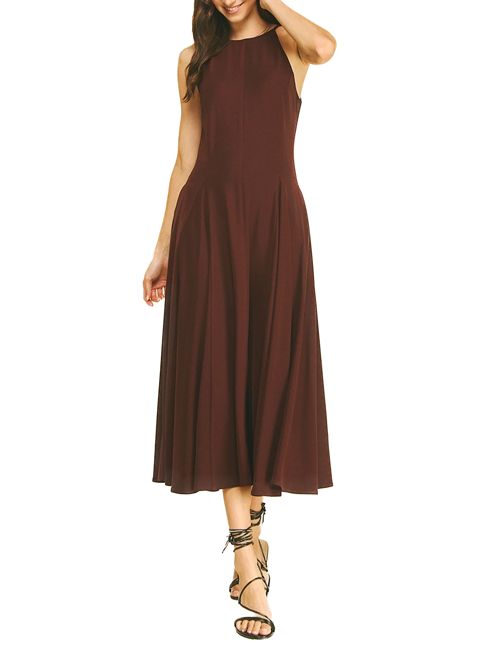 Anatasia Dress, Burgundy