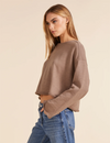 Callie Pullover Sweatshirt, Hazelnut