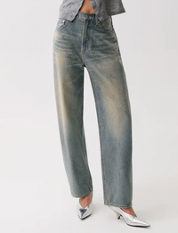 Wes High Rise Barrel, Moonbeam
