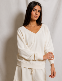 Sinead Sweatshirt, Bright Ivory