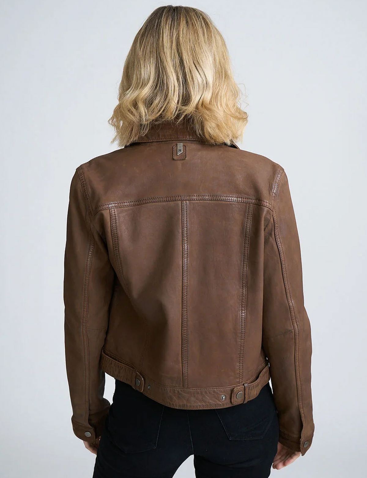 Klara Leather Jacket, Dark Whiskey