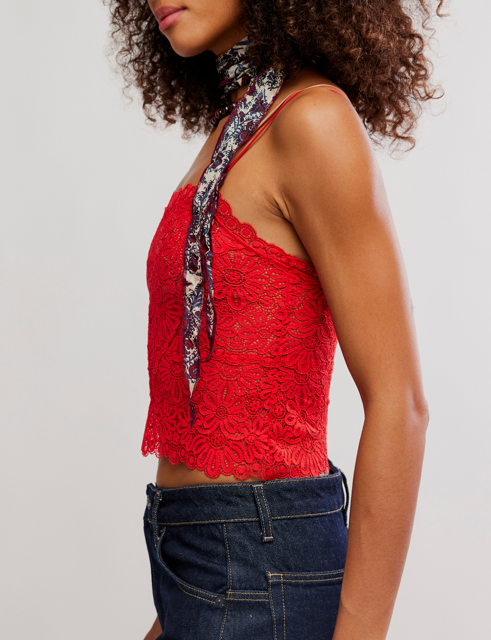 Love And Lace Cami, High Risk Red
